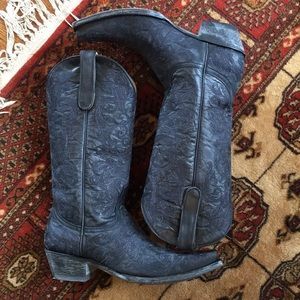 Old Gringo Dark Blue Leather Boots